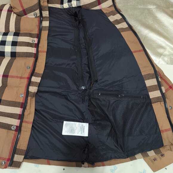 Burberry Check Hooded Down Jacket - Picture 9 of 12